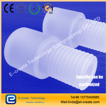 Quartz glass tube thread processing, quartz tube internal and external thread customization, thick wall quartz tube thread pipe