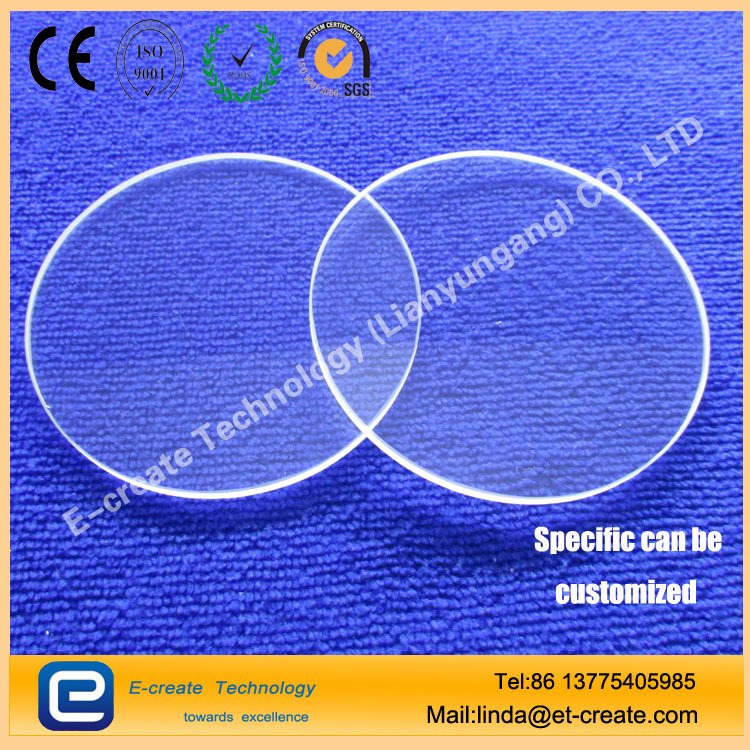 Transparent optical glass as the film UV quartz glass coated quartz film spot can be set