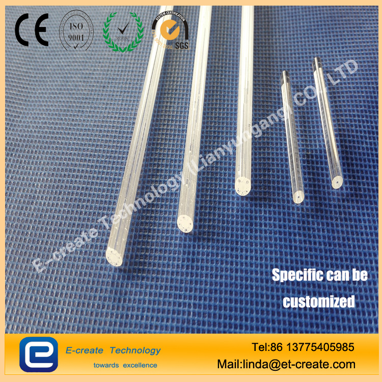 Quartz glass tube four-hole four-hole six-hole capillary spot can be customized custom processing