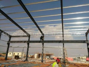 Centro de exposici&oacute;n f&aacute;cil de la estructura de acero de la instalaci&oacute;n/oficina temporal grande para Yemen