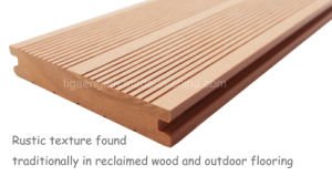 Panneau de mur de WPC/Decking de Vinyle/rev&ecirc;tement en bois ext&eacute;rieurs de plancher/mur