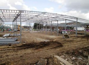 Atelier l&eacute;ger de structure m&eacute;tallique/stationnement/usine de v&eacute;hicule avec la conformit&eacute; de la CE