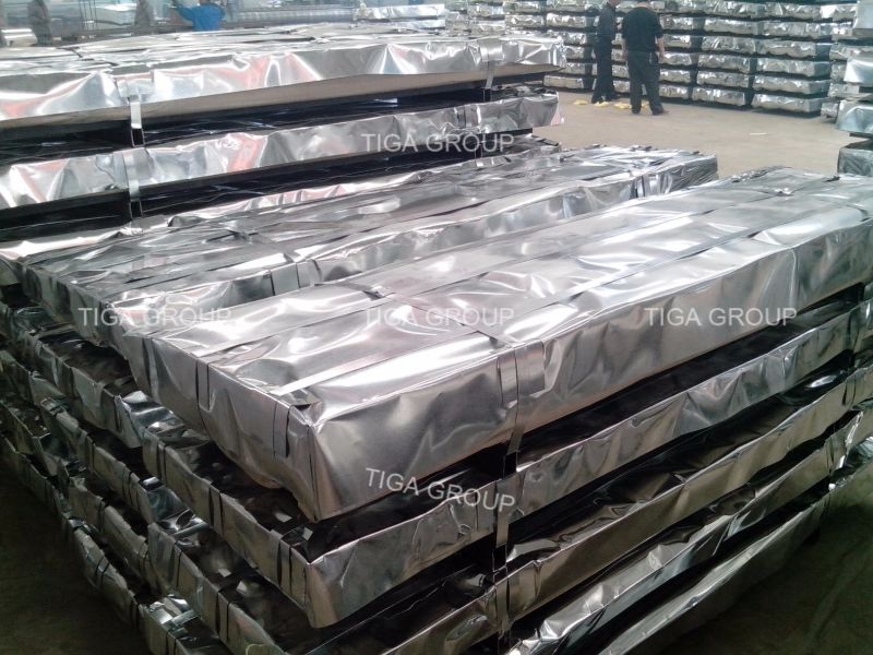 Water Wave Galvanized Metal Roofing/Trapezoidal Zinc Galvanized Roof Sheets
