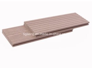 Suelo al aire libre compuesto pl&aacute;stico de madera impermeable del Decking de la buena calidad WPC