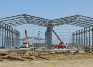 Pre dirigir el edificio de la alameda de compras de la estructura de acero del Largo-Palmo