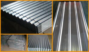 Aluzinc acanal&oacute; las hojas de acero del Galvalume del azulejo de material para techos para el revestimiento de la pared