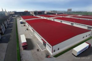 Dise&ntilde;o industrial del Godown de la estructura de acero de la venta de la f&aacute;brica prefabricada caliente de China