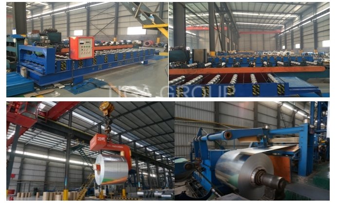 Fireproof Wave Metal Roofing Light Weight Color Galvanized Steel Sheets