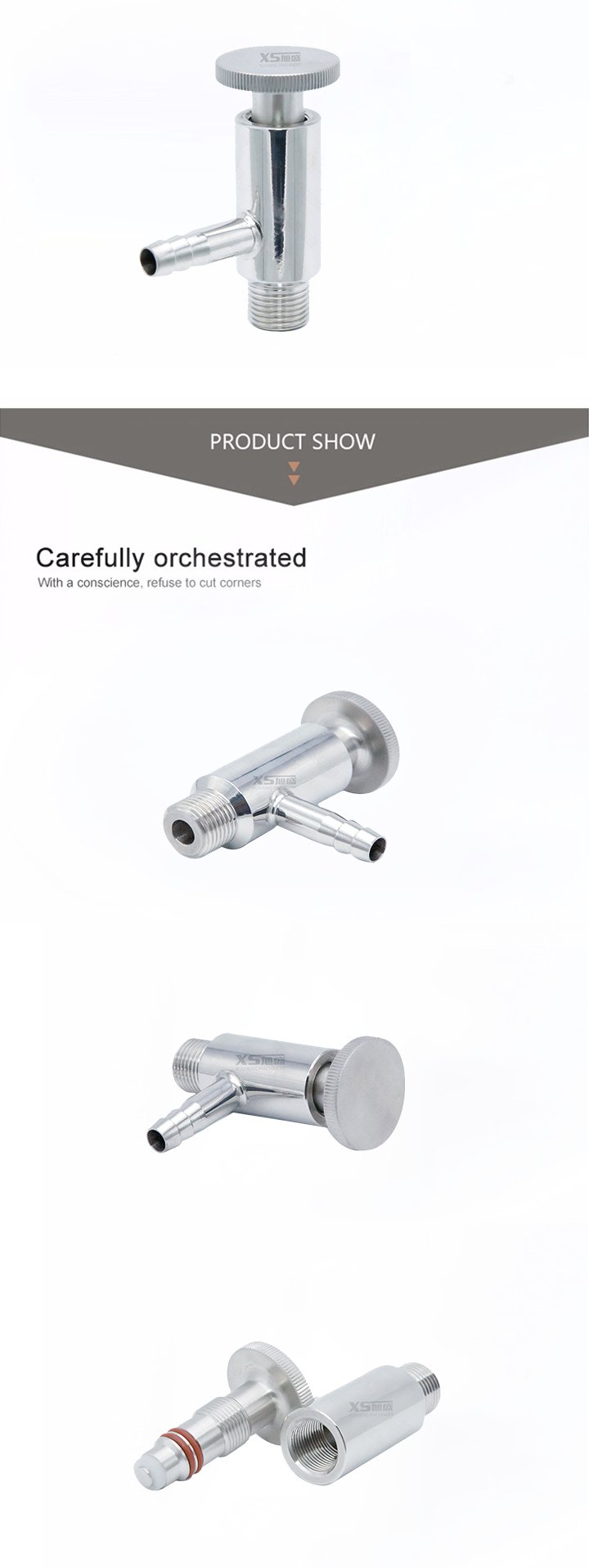 Санитарный сварной шов из нержавеющей стали Vsn пробный клапан