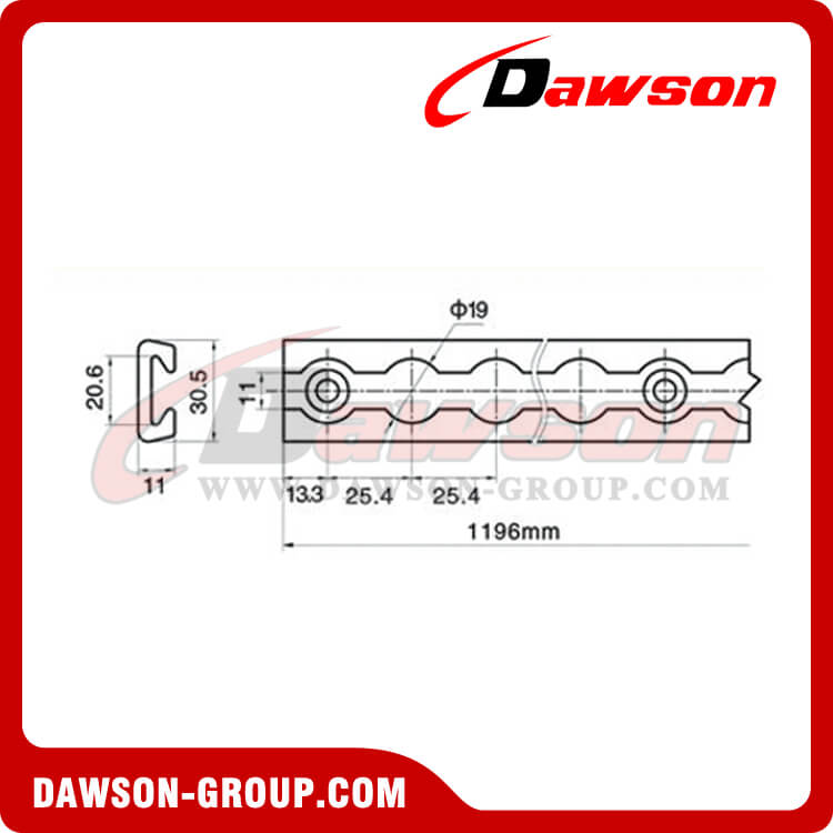Riel tipo aleaci&oacute;n de aluminio ST93-1 - Dawson Group Ltd. - Fabricante, proveedor y f&aacute;brica de China
