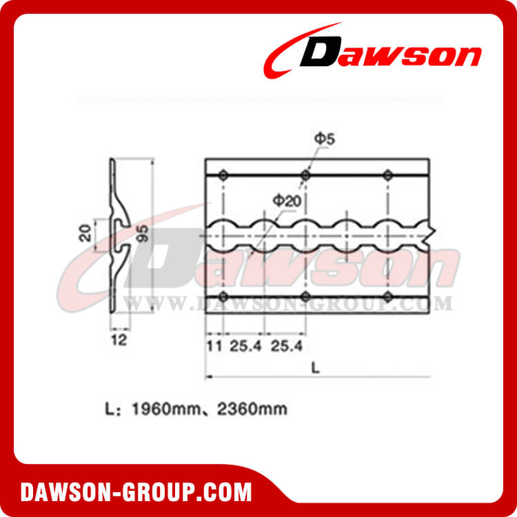 Oruga tipo aleaci&oacute;n de aluminio LO31 - Dawson Group Ltd. - Fabricante, proveedor y f&aacute;brica de China