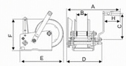ハンドウインチ DSHW-B ドーソングループ