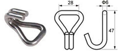 WH2508S 1' ダブル J フック BS:800KG / 1760LBS - Dawson Group Ltd. - 中国メーカー、サプライヤー、工場