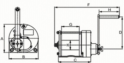 Cabrestante manual DSHW-D Tipo Dawson Group
