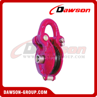 DS-B029 Red (HDG) Snatch Block com Shackle