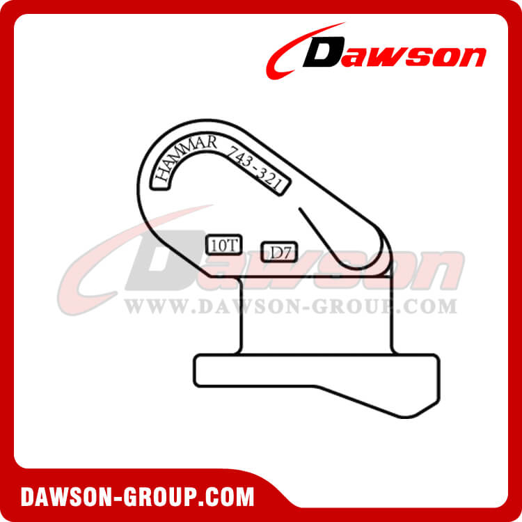  DS135 G80 WLL 10T 12,5T Clevis Elephant Foot