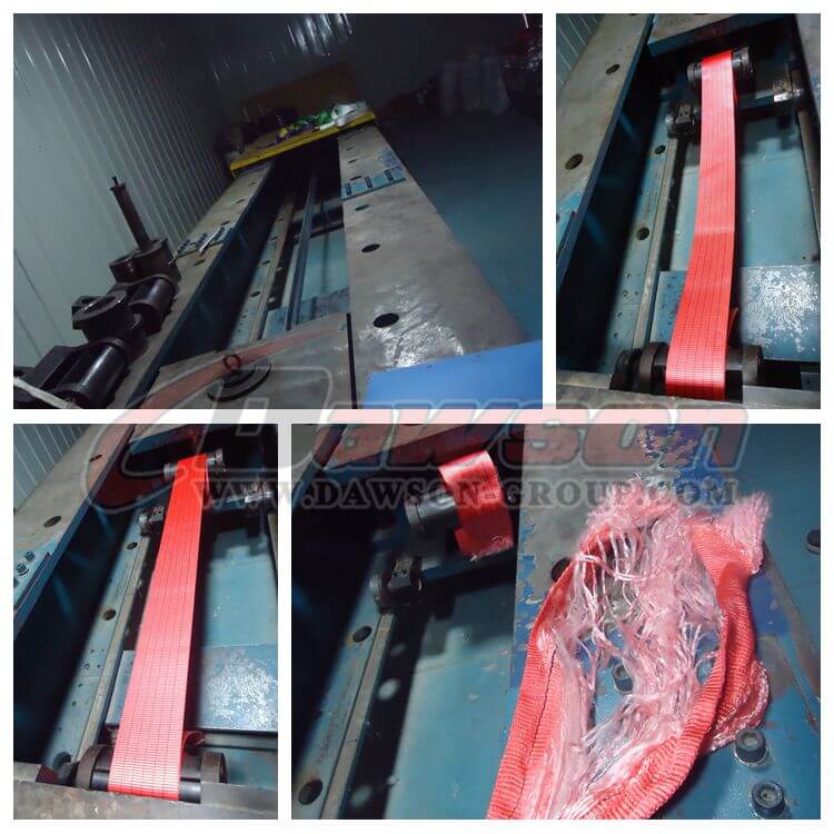 Prueba de material para eslingas de correas de 5 toneladas - Dawson Group Ltd. - Fabricante, proveedor y f&aacute;brica de China