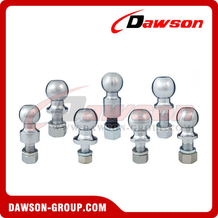 Bolas de enganche est&aacute;ndar con acabado cromado o zinc.