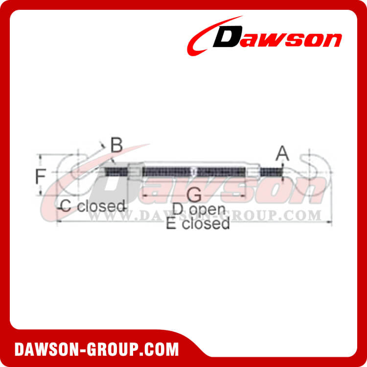 GANCHO Y GANCHO CON TENSIONES DE CA&Iacute;DA TIPO EE. UU. - DAWSON GROUP LTD.- FABRICANTE, PROVEEDOR, F&Aacute;BRICA DE CHINA