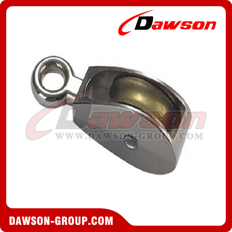 シングルプーリー固定アイ、ダイカスト亜鉛