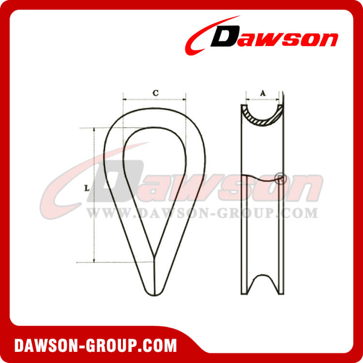 シンブル DIN 6899A - ステンレス鋼 AISI316 AISI304 - Dawson Group Ltd. - 中国メーカー、サプライヤー、工場、輸出業者 