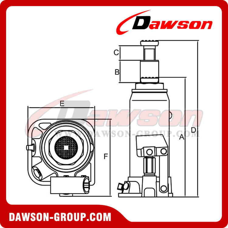 Gatos de botella Serie europea DST92004D 20 toneladas - Dawson Group Ltd. - Fabricante, proveedor y f&aacute;brica de China