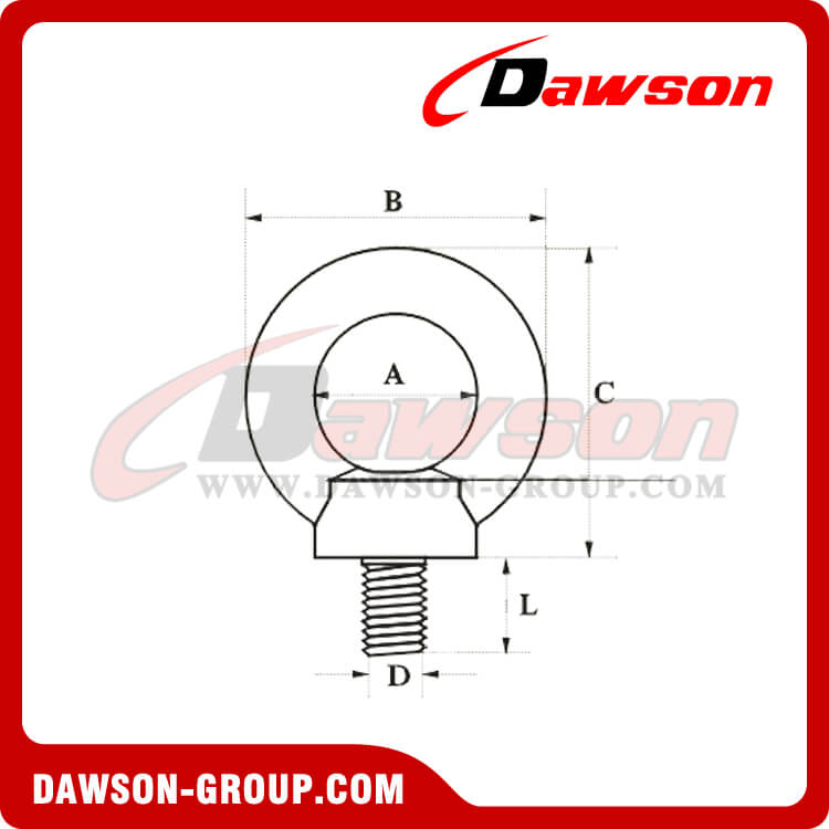 DIN 580 アイボルト - DAWSON GROUP LTD.- 中国のメーカー、サプライヤー、工場