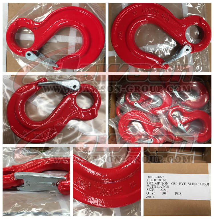 Gancho para cabestrillo con ojal G80 - Dawson Group Ltd. - Fabricante, proveedor y f&aacute;brica de China