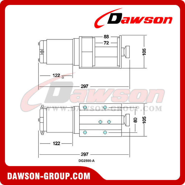 DG2500-A(2) の図面 - 電動ウインチ - Dawson Group Ltd. - 中国メーカー、サプライヤー、工場