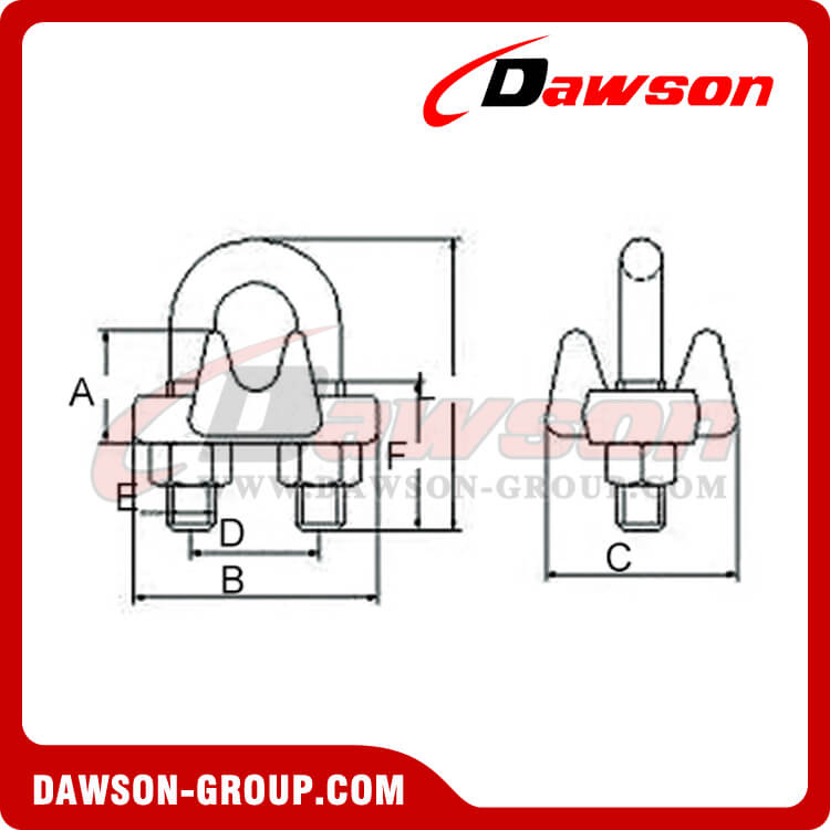Clips para cable de alambre forjado tipo JIS JIS-B2809 - Dawson Group Ltd. - Fabricante, proveedor, f&aacute;brica y exportador de China