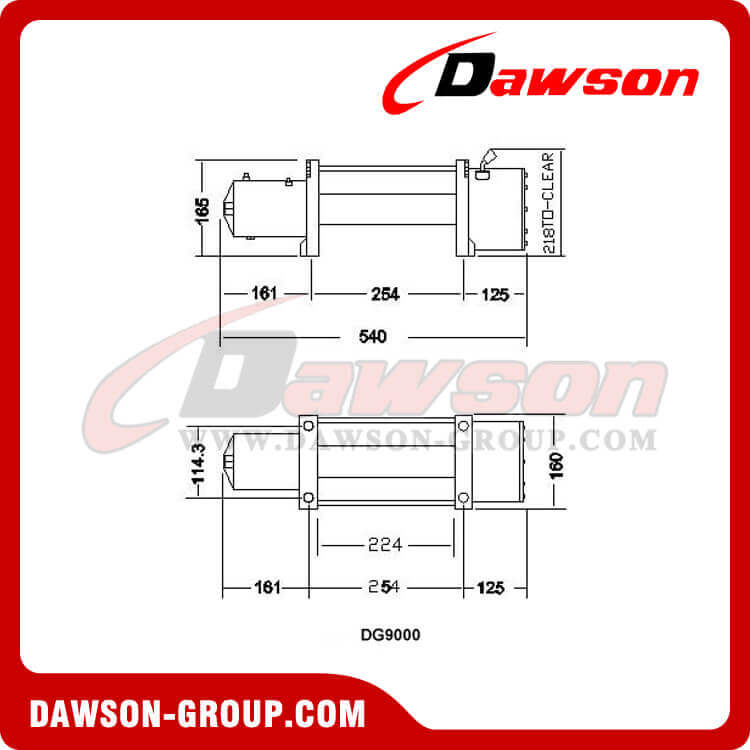 DG9000 の図面 - 電動ウインチ - Dawson Group Ltd. - 中国メーカー、サプライヤー、工場、輸出業者