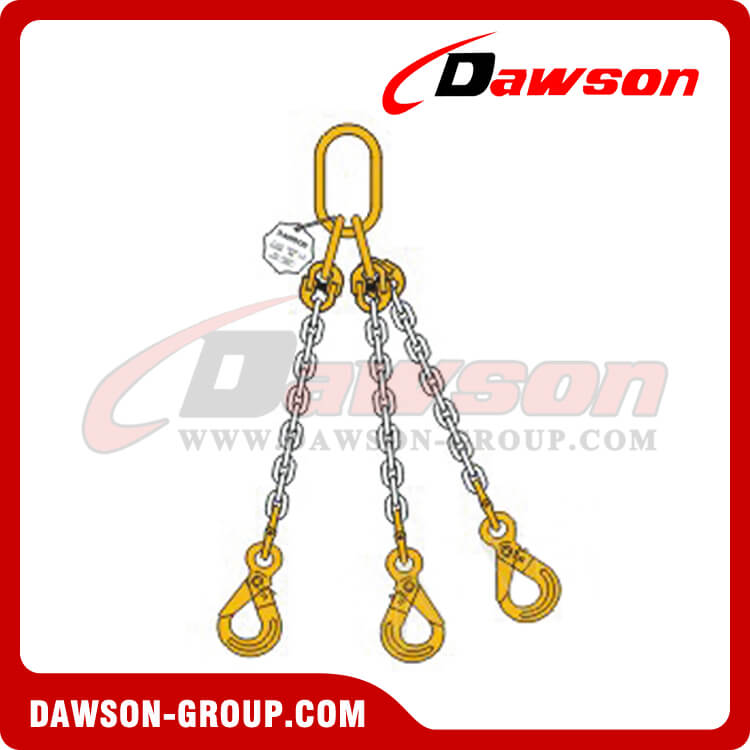 T-DS032-DS081 Eslinga de cadena de triple pierna para elevaci&oacute;n - Dawson Group Ltd. - Fabricante de China