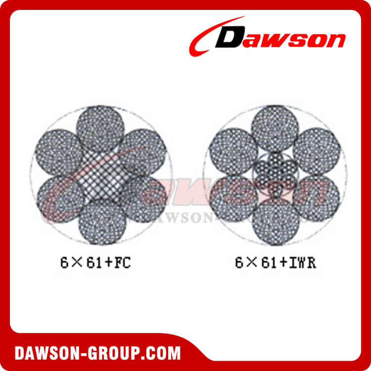 Construcci&oacute;n de cable de acero (6 &times; 61 + FC) - Dawson Group Ltd. - Fabricante, proveedor y f&aacute;brica de China