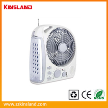 8" Rechargeable Fan with LED Light