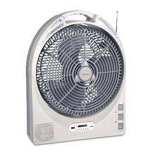 Best seller Emergency 12"rechargeable table battery fan with LED