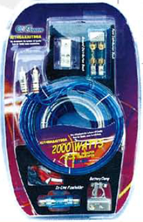 Kit audio del cableado del amplificador de la instalación del coche del kit del amperio del coche del alto grado 4GA +8GA CCA