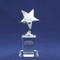 Hot Selling Silver Star Shining Star Trophy with Crystal Base