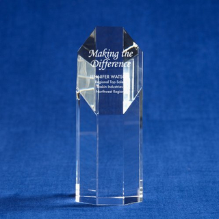 Octagon Crystal Trophy (#78005)