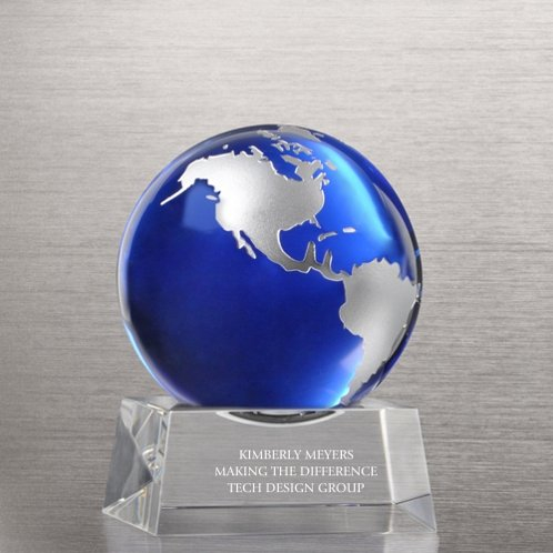 Beautiful Hot Selling You Make a World of Difference Trophy