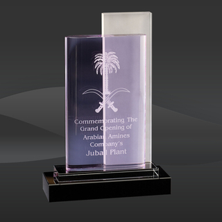 Crystal Purple Vedra Award (T-WFVR710)