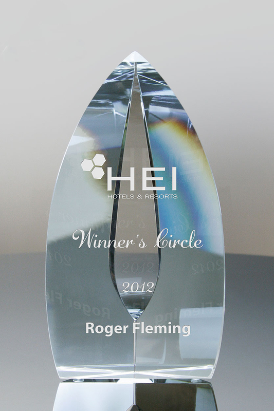 Calla Crystal Point Award Trophy Gift