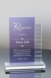 Amethyst Sydney Crystal Recognition Plaque Tower