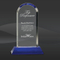 Crystal Dome on Blue Award (J-CRY273)