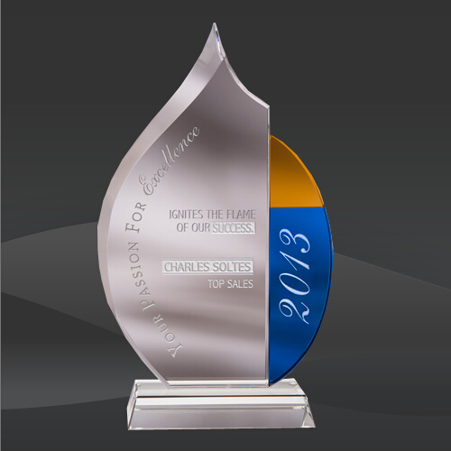 Fuego Flame Crystal Award (JC-1650)