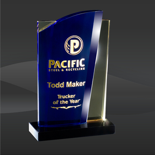 Blue Crystal Malibu Award (T-WMBU609)