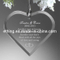 Personalized Heart Glass Souvenir Gift for Holiday Decoration