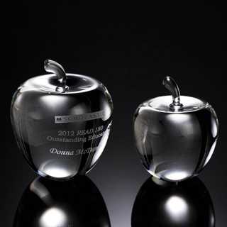 Smooth Apple Crystal Award (#52022, #52023)
