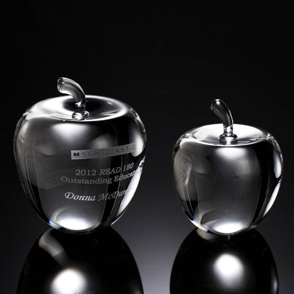 Smooth Apple Crystal Award (#52022, #52023)