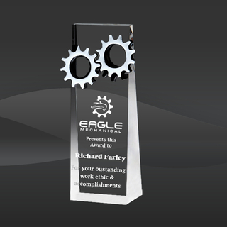 Crystal Wedge Gears Award (CIP-YJ140S)