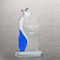 Star Etched Blue Crystal Trophy (#72194)